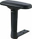 GC-01 Chair Arm made of Plastic Suitable for Chair,Stool Black Velvet-Black Metal