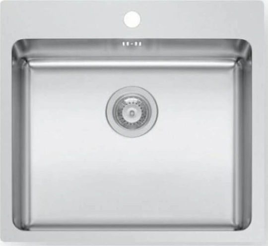 Maidtec Inset Ledge Drop-In Inox Μ55xΠ50.5cm Silver Maidtec Inset Ledge Drop-In Inox Μ55xΠ50.5cm Silver