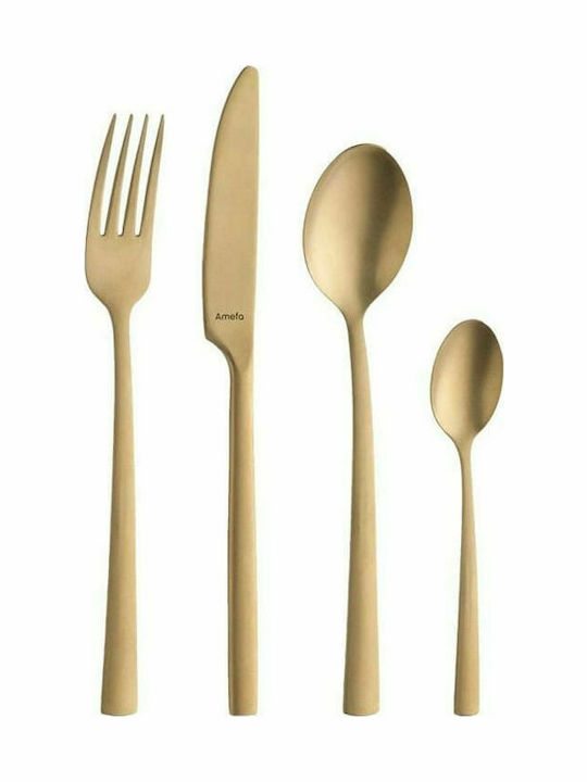 Amefa Manille Besteckset Edelstahl Gold 16Stück