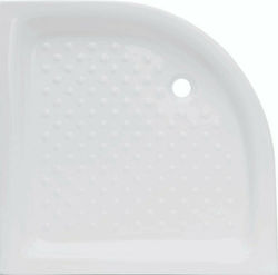 Tema Semicircular Porcelain Shower White Eco 90x90x10cm
