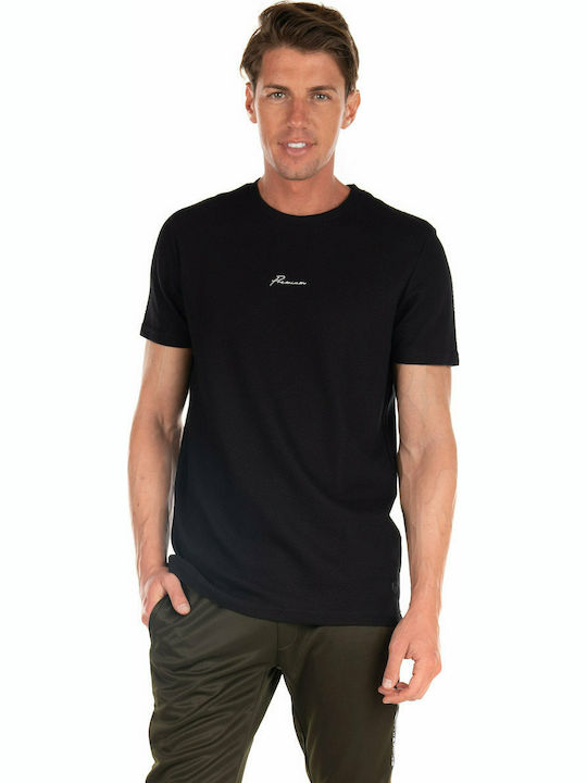 Jack & Jones T-shirt Bărbătesc cu Mânecă Scurtă Negru