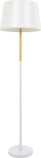 GloboStar Cedar Lampa de podea Î148xL40cm. cu Soclu pentru Bec E27 Alb