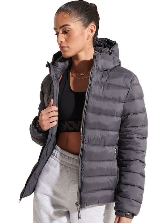 Superdry Fuji Kurz Damen Puffer Jacke für Winte...