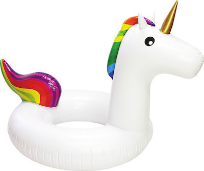 Bluewave Copii Umbrelă umflabilă pentru piscină Unicorn cu mânere Alb 107cm