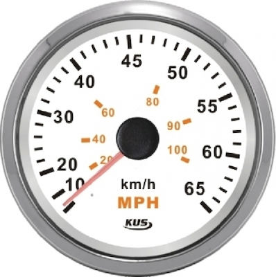 Eval Boat Mileometer 04514-BL35Mph Black Mileometer