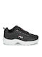 Fila Strada Low Femei Chunky Sneakers Negre