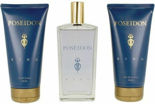 Instituto Espanol Poseidon The King Мъжки Комплект с Eau de Toilette 3бр