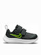 Nike Kids Sports Shoes Running Star Runner 3 with Velcro Dk Smoke Grey / Black