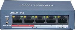 Hikvision DS-3E0105P-E(B) Неуправляем L2 PoE+