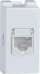 Elmark Lecce Front Single Network Socket RJ45 White 26013