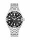 Guess Men's Watch 45mm Battery with Silver Metal Bracelet