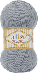 Alize Synthetic Knitting Yarn Baby Best 119 Grey 240m 100gr