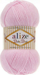 Alize Плетиво за плетене Синтетичен Baby Best 185 Ροζ 100gr 240м 100гр col.185 Best-185