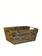 Atmosphera Coș decorativ Din paie cu mânere Cafea 35x24x24buc