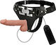 Harness Attraction Emmett Deluxe Vibrator Harness με Dildo 16.5cm στο χρώμα του δέρματος