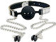 Lovetoy Ball Gag with Nipple Clamp BDSM Kit σε Ασημί Χρώμα