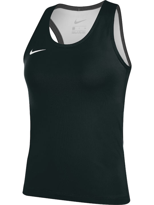 Nike Damen Sportlich Bluse Ärmellos Schwarz