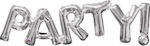 Balloon Foil Letter Silver