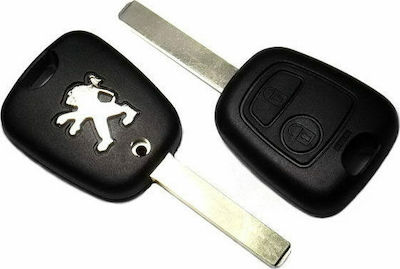 Car Key & Immobilizer Peugeot Remote Control with 2 Buttons & ID46 Chip for Peugeot 307