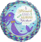 Μπαλόνι Φοιλ Mermaid Wishes & Kisses 45cm