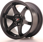 Japan Racing Wheels Jante de Aluminiu pentru Mașină JR3 15"x8" ET25 (4x100 out of 114mm) Negru mat JR3158042573BF