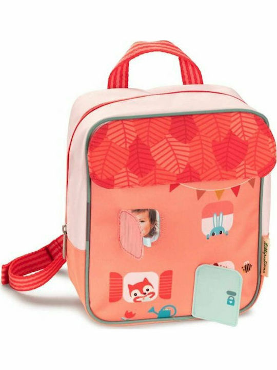 Lilliputiens Little House School Bag Backpack Kindergarten in Pink color