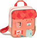 Lilliputiens Little House School Bag Backpack Kindergarten in Pink color