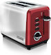 Gotie GTO-100R Φρυγανιέρα 2 Θέσεων 925W Κόκκινη