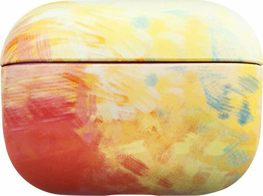 Hurtel Watercolor Colorful Hard Case Κίτρινο/Κόκκινο (Apple AirPods Pro)