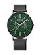 Bering Time Classic Ανδρικό Ρολόι 40mm Μπαταρίας με Μαύρο Μεταλλικό Μπρασελέ