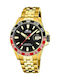 Lotus Watches Men's Watch Battery with Gold Metal Bracelet