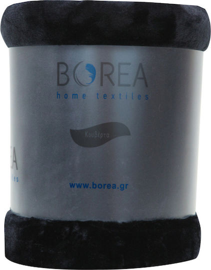 Borea K-4 Μονή 150x220εκ. Μαύρη Borea K-4 Μονή 150x220εκ. Μαύρη