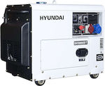 Hyundai DHY8500SE-T Γεννήτρια Πετρελαίου με Μίζα και Μέγιστη Ισχύ 8kVA