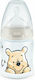 Nuk Plastic Bottle First Choice Plus Temperature Control Winnie Anti-Colic with Silicone Nipple for 0-6 months Grey Winnie 150ml 1pcs 10.743.932