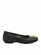 Synthetic Leather Ballerinas Black