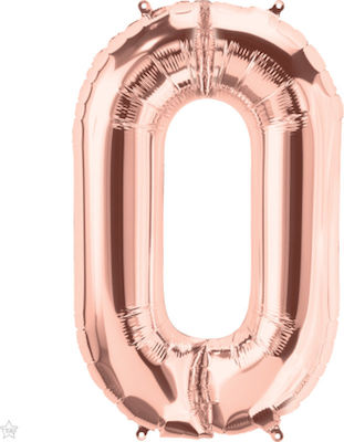 Balloon Foil Jumbo Number Rose Gold 86cm Pink Gold