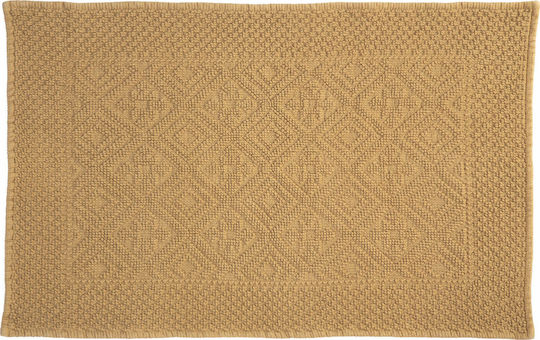 Nef-Nef Homeware Бански килим Памук Правоъгълена Premium 029226 Логан Мед 60x90бр