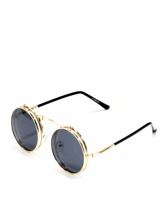 Olympus Sunglasses Amfitrion Unisex Sunglasses with Metal Frame Gold Black 01-088