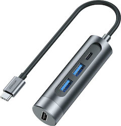 Joyroom USB-C Stație de andocare cu HDMI 4K PD Gri (S-H113-DG)