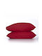 Nef-Nef Basic Pillowcase Set with Envelope Cover 1173 Red 52x72cm. 011712