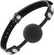Darkness Ball Silicone Gag with Studs Cagulă în Culoare Negru