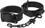 Darkness Textured Thin Handcuffs Vegan Leather in Schwarz Farbe D-226725