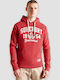Track & Field Hoodie Φούτερ με Κουκούλα Rouge-red-marl