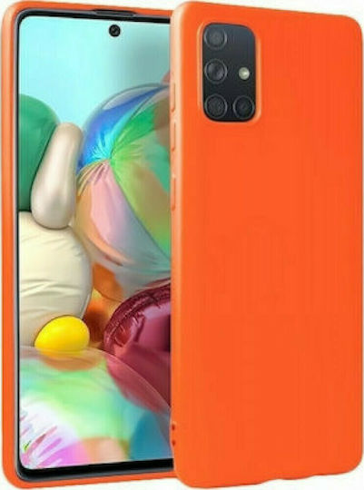 Back Cover Σιλικόνης 1.2mm Πορτοκαλί (Huawei P40 Lite 5G)