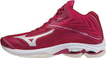 Mizuno Wave Lightning Z6 Mid Γυναικεία Αθλητικά Παπούτσια Βόλλεϊ Κόκκινα