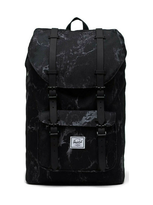 Herschel Little America Mid-Volume Υφασμάτινο Σακίδιο Πλάτης Μαύρο 17lt