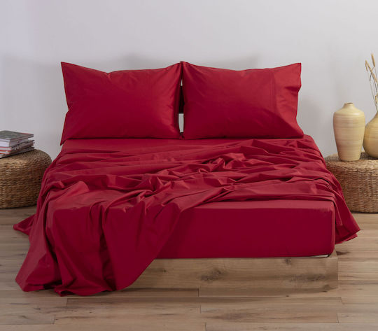 Nef-Nef Homeware für Einzelbett 170x270cm Basic 1173 Red