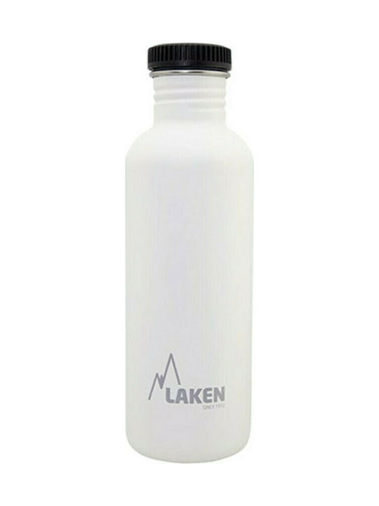 Laken Basic Steel Plain Stainless Steel Water Bottle 750ml White