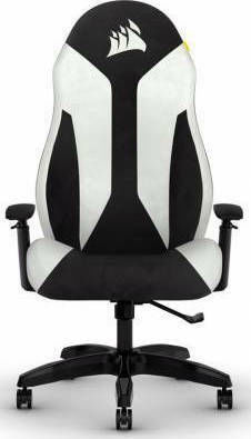 Corsair TC60 Fabric Υφασμάτινη Καρέκλα Gaming με Ρυθμιζόμενα Μπράτσα Μαύρο/Λευκό