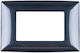 Elmark Lecce Schalterrahmen 6-fach Horizontale Montage in Schwarz Farbe 266051